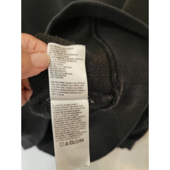 The North Face Black Pullover Hoodie Size Medium Mens - Picture 8 of 12